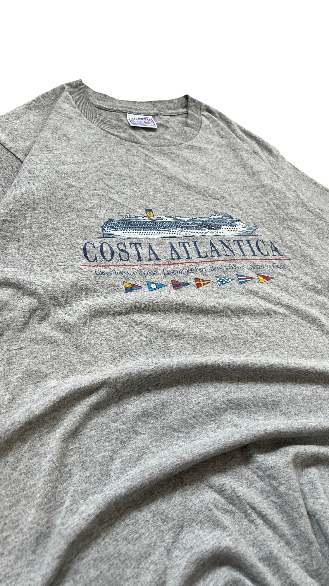 90's Vintage T-shirt Costa Atlantica Heavy Weight Single Stitch - cloakerstore