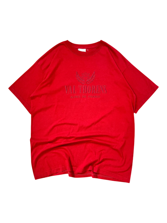 Vintage Val Thorens Heavy Weight Red - cloakerstore