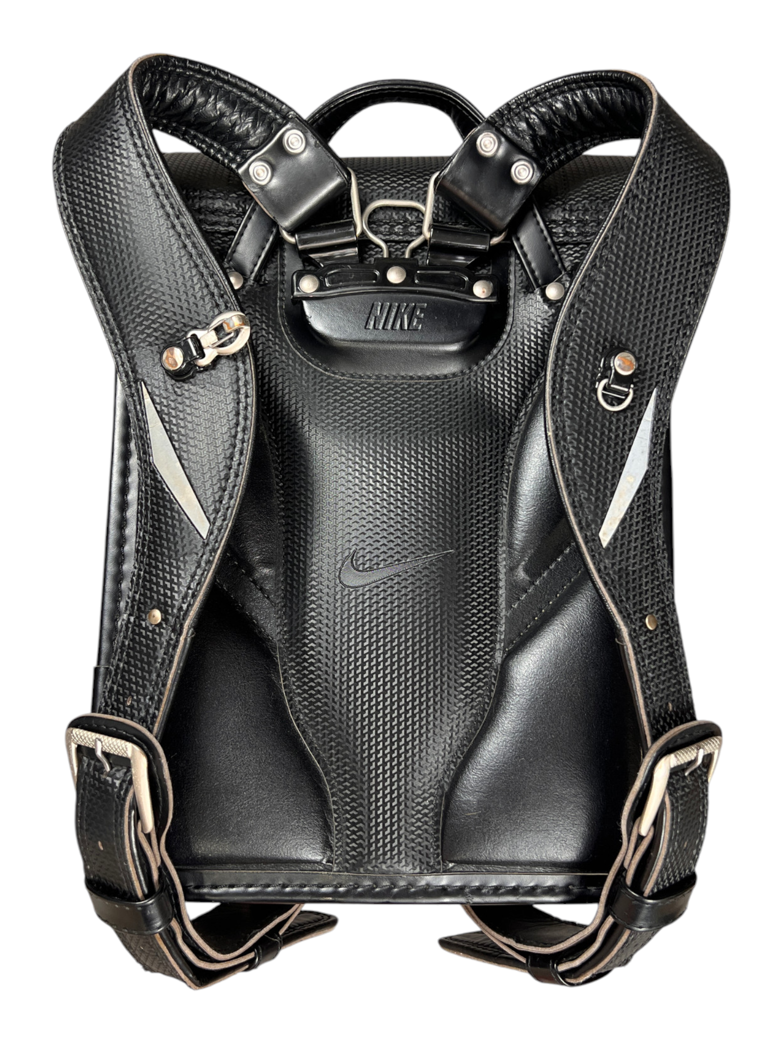 Nike Randoseru blackout - harness side seen from above, black on black