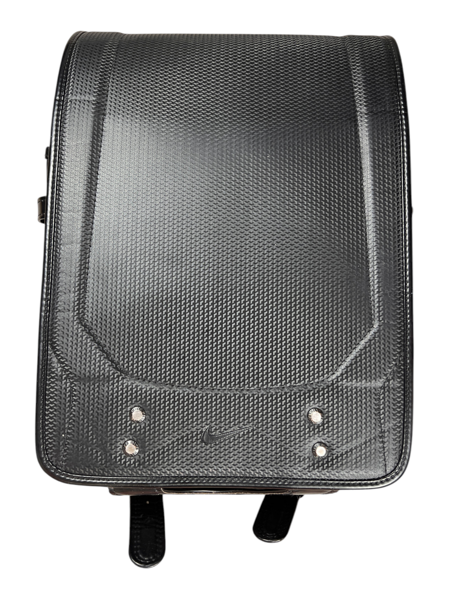 Nike Randoseru blackout - front flap closed, plain moulded body