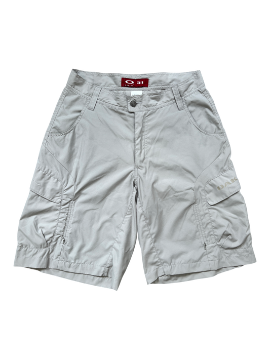 00's Oakley Shorts Jorts Vintage Silver Cream - cloakerstore