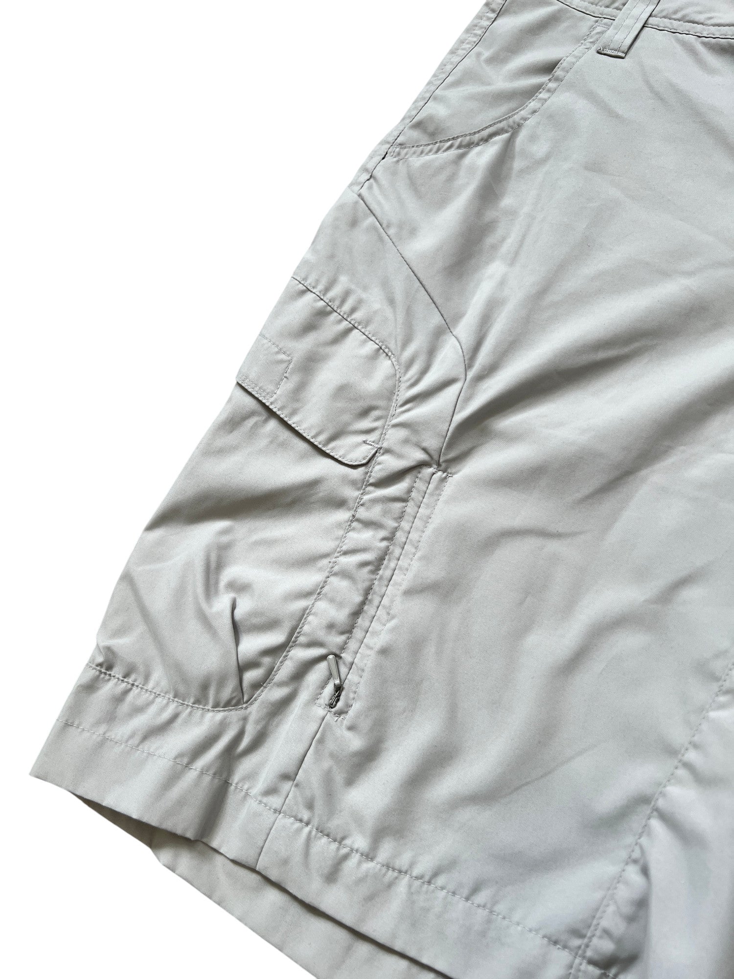 00's Oakley Shorts Jorts Vintage Silver Cream - cloakerstore