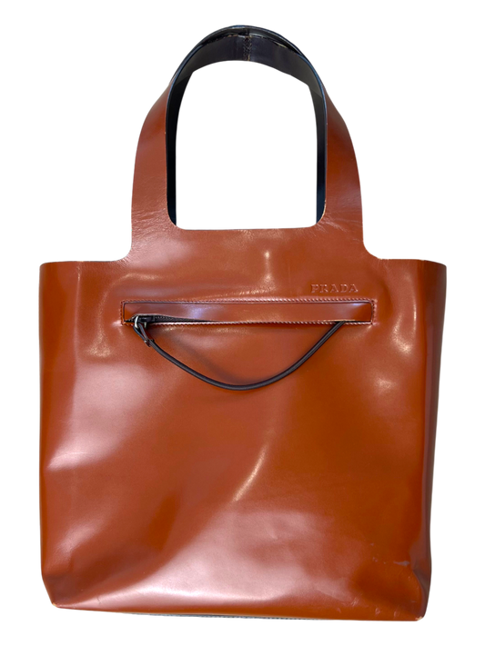Prada Leather Bag Brown 90's