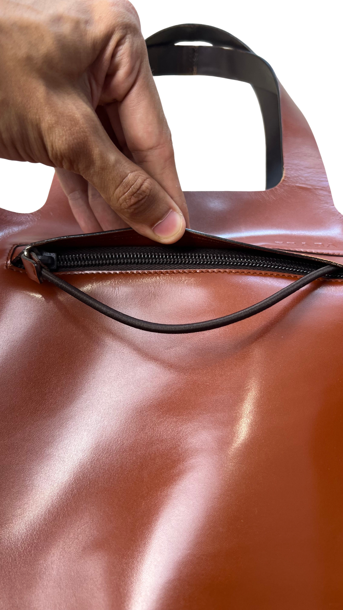 Prada Leather Bag Brown 90's