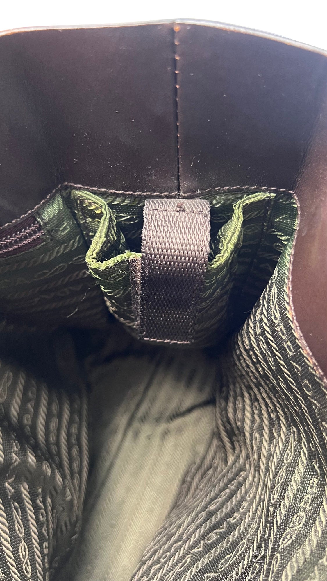 Prada Leather Bag Brown 90's