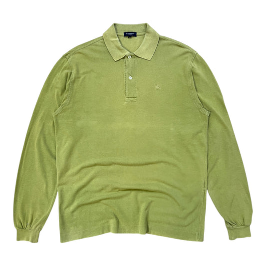 Burberry Polo Long Sleeve Light Green - cloakerstore