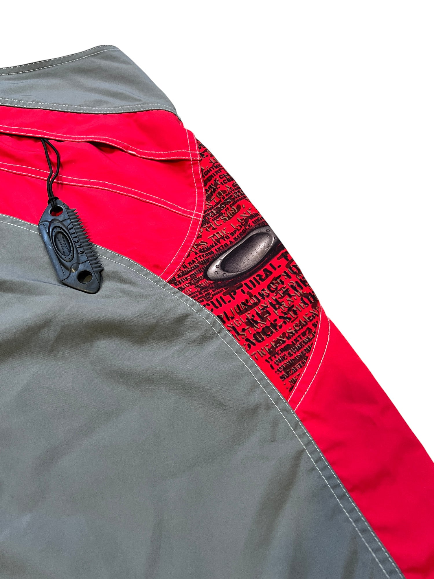 00's Oakley Short Plate 2.4 Blood Red / Silver - cloakerstore
