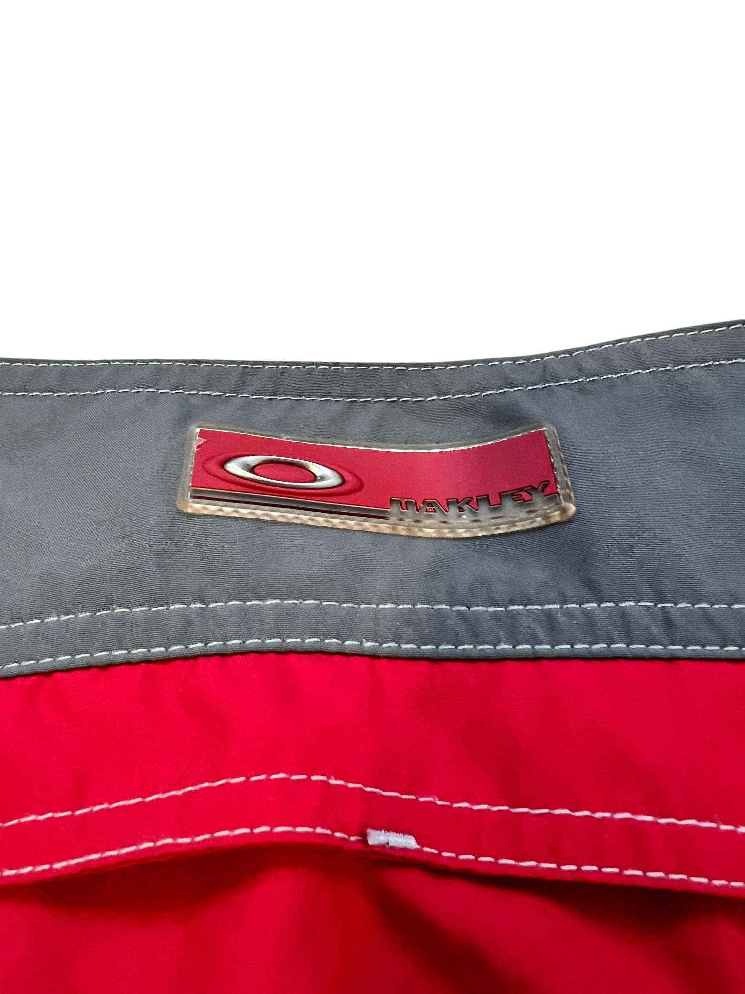 00's Oakley Short Plate 2.4 Blood Red / Silver - cloakerstore