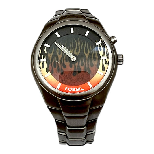 00's Fossil Big Tic Digital Flame + Box - cloakerstore