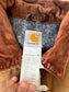 Carhartt Detroit Jacket WorkWear Vintage Distressed Brown