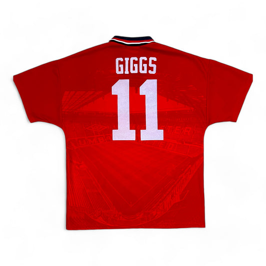 Manchester United Home 1994-1996 Umbro Vintage 11 Giggs - cloakerstore