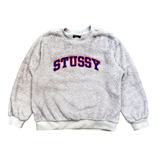 Stussy Vintage Jumper Sherpa Premium Big Logo Embroidery - cloakerstore