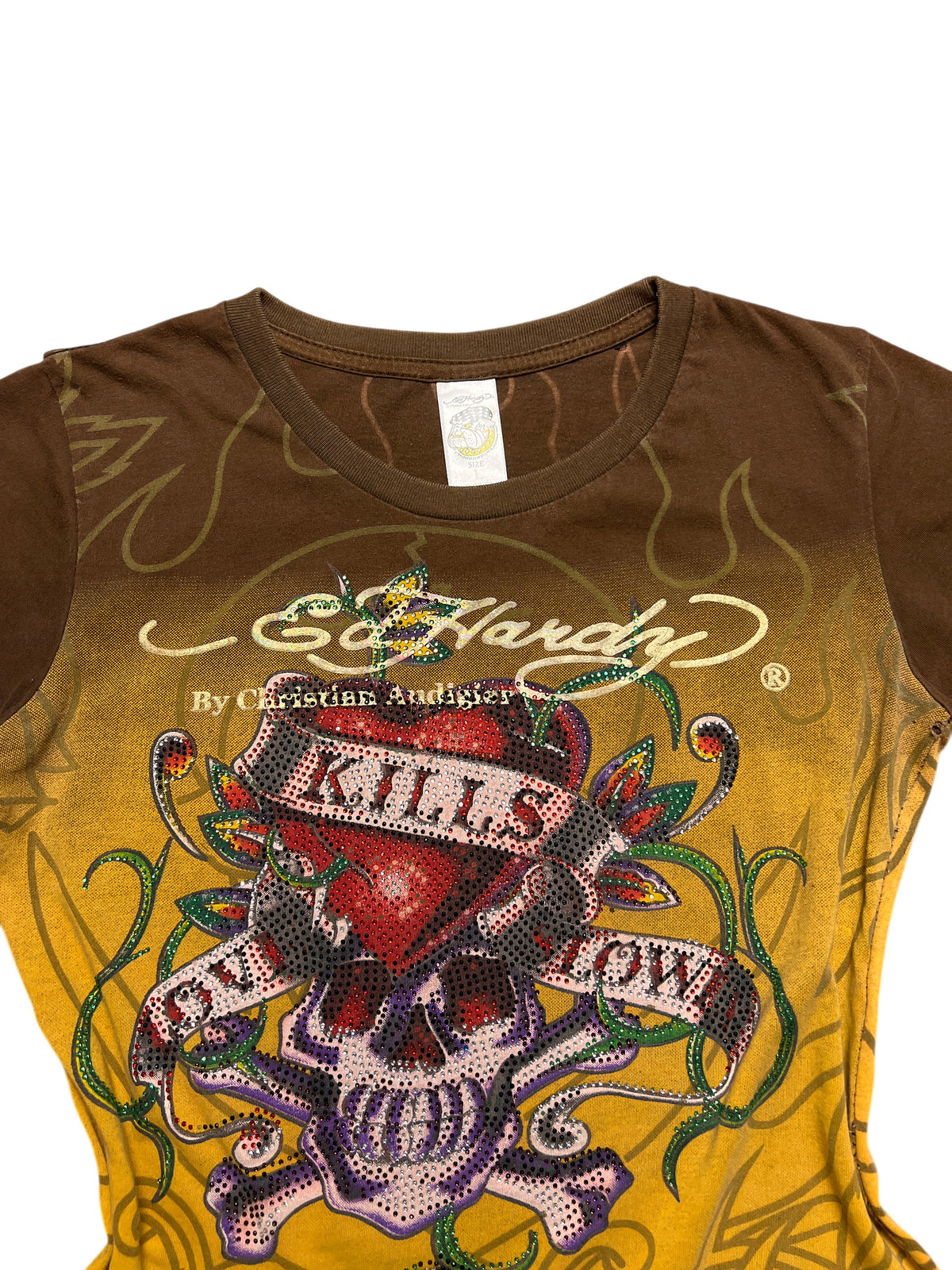 Ed Hardy Love Kills Slowly women's tee, size L