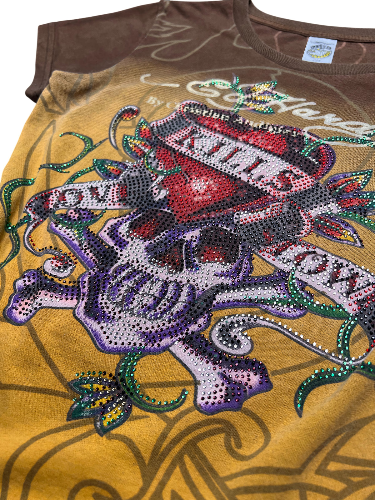 Ed Hardy Love Kills Slowly women's tee, size L