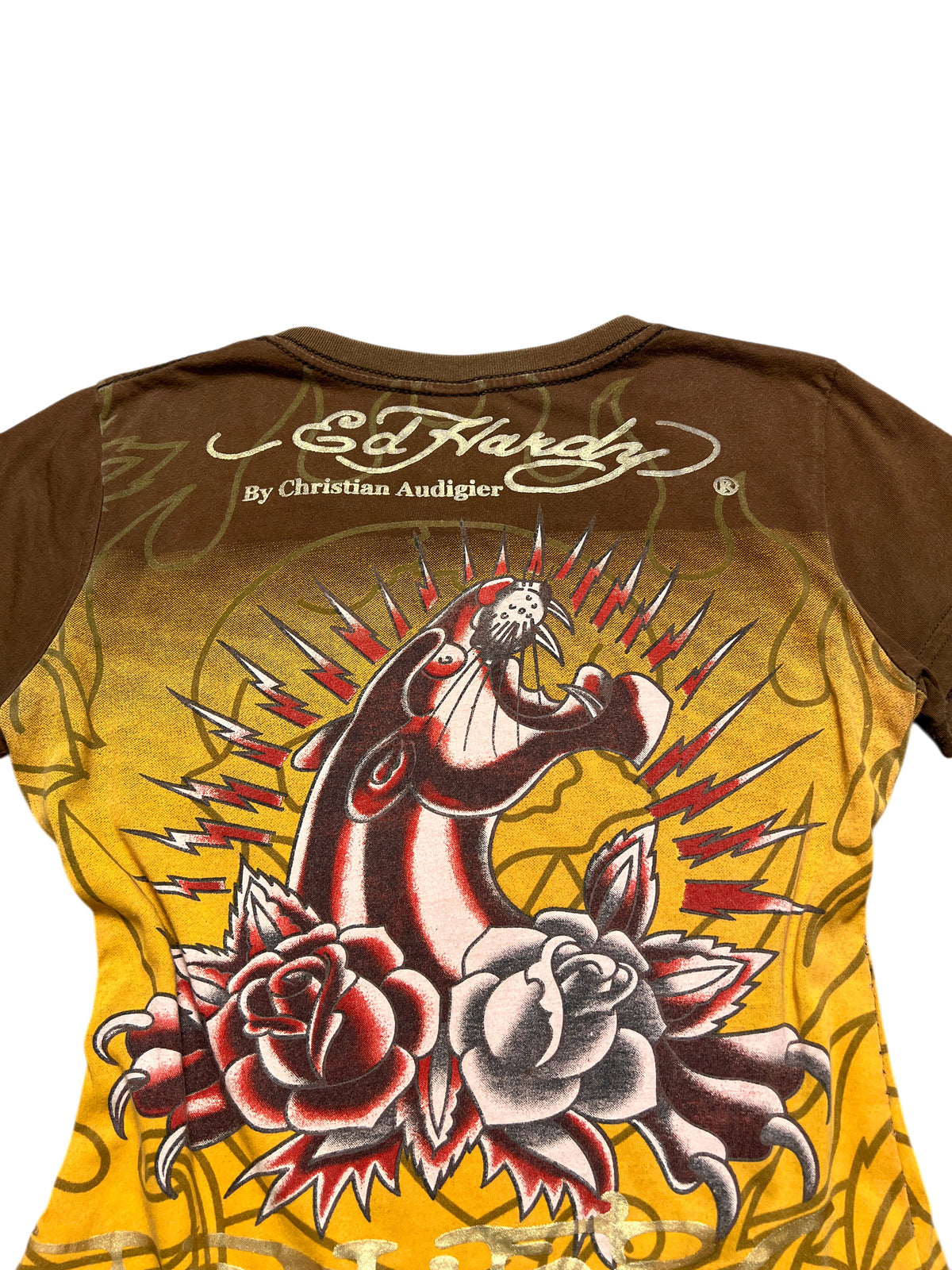 Ed Hardy Love Kills Slowly women's tee, size L