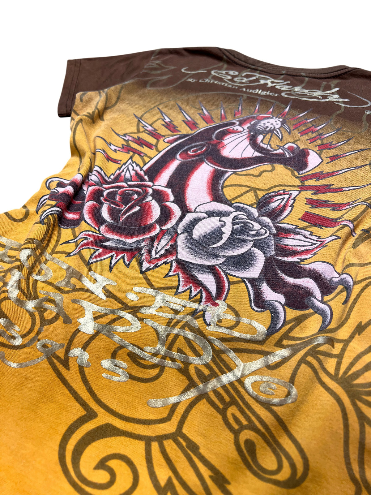 Ed Hardy Love Kills Slowly women's tee, size L