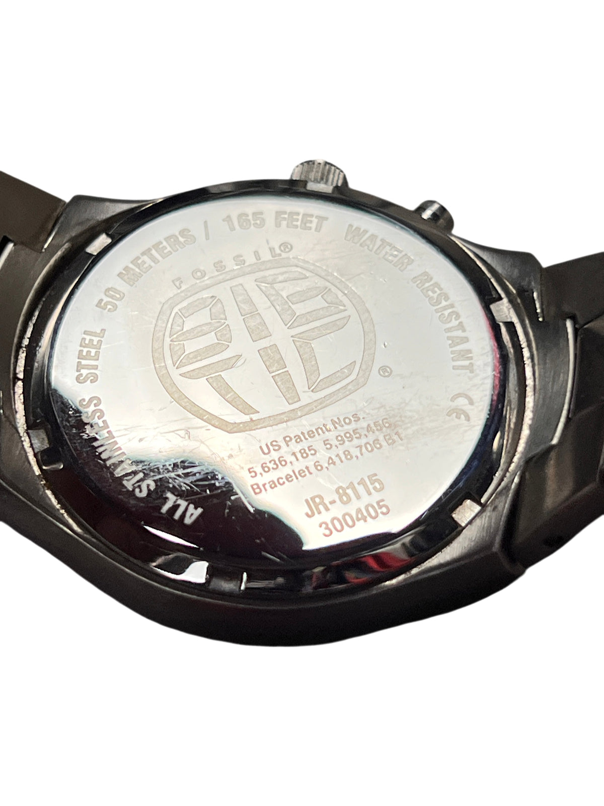Fossil Big Tic JR-8115 Flame Vintage Y2K Watch with Road Racing Tin and Papers