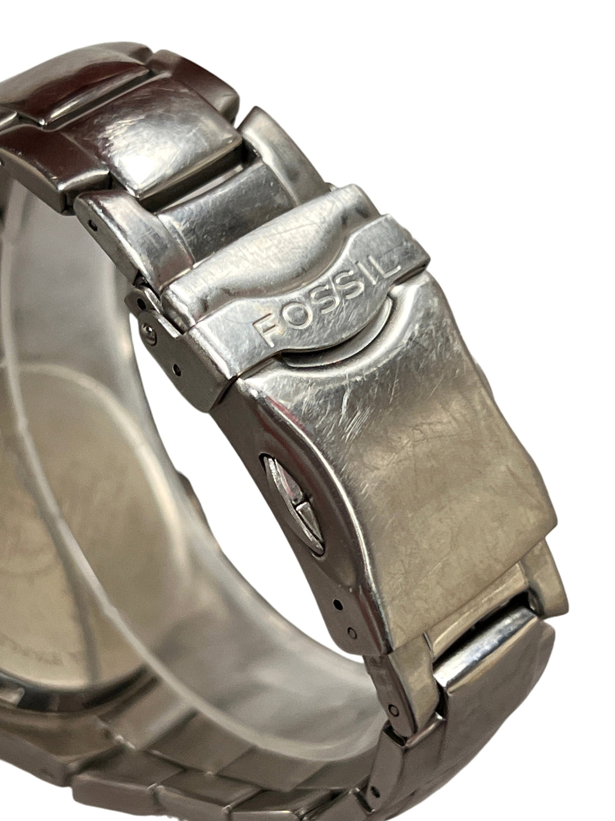 Fossil Big Tic JR-8141 Vintage Y2K Square Watch Blue Animated Dial
