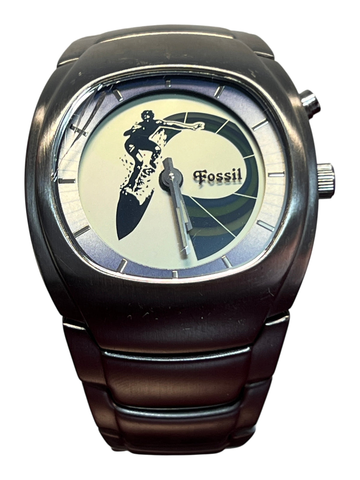 Fossil Big Tic JR-8287 Surfer Vintage Y2K Watch Animated Dial