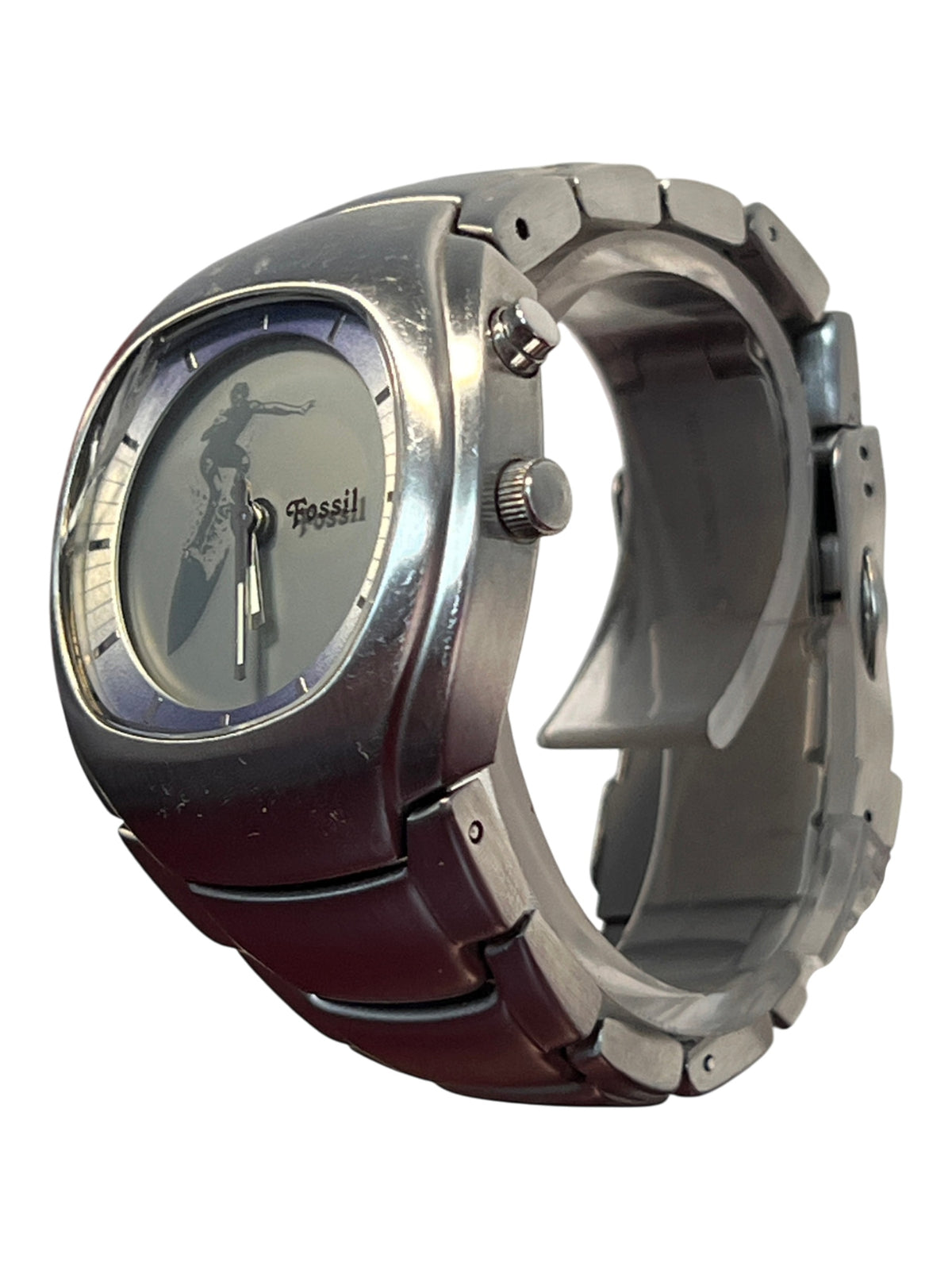 Fossil Big Tic JR-8287 Surfer Vintage Y2K Watch Animated Dial