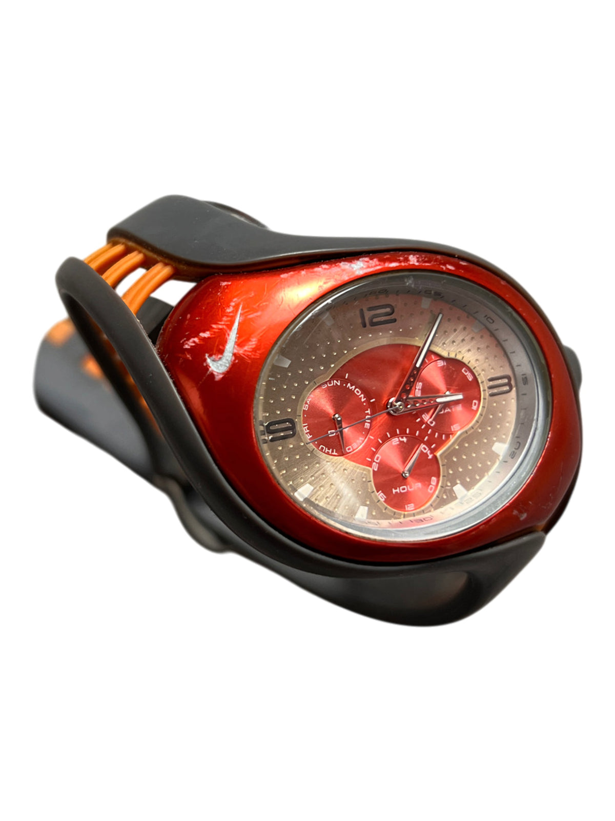 Nike Triax Swift 3i Vintage Y2K Analog Watch Red Orange WR0091