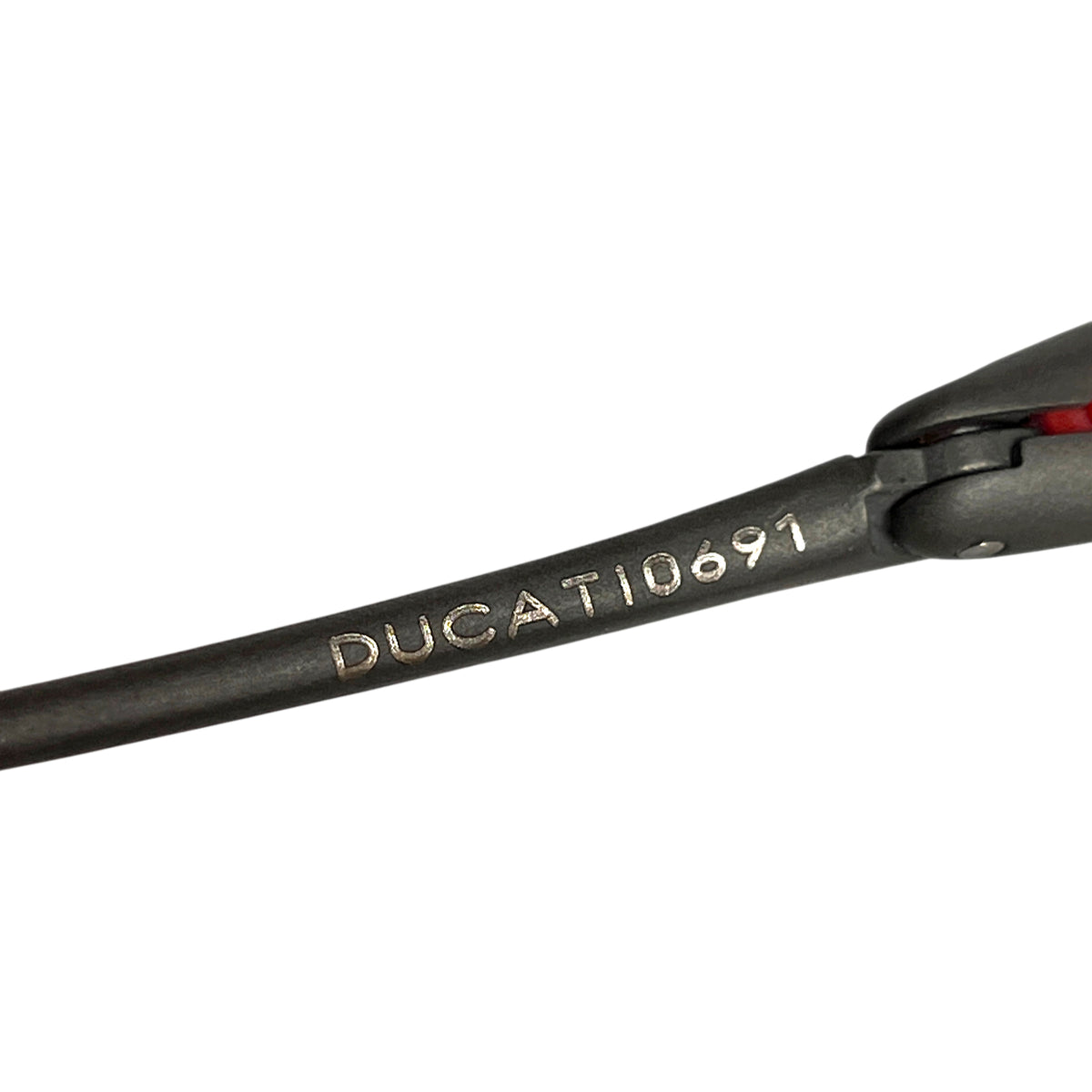 DUCATI0691 engraved on the X-Metal temple