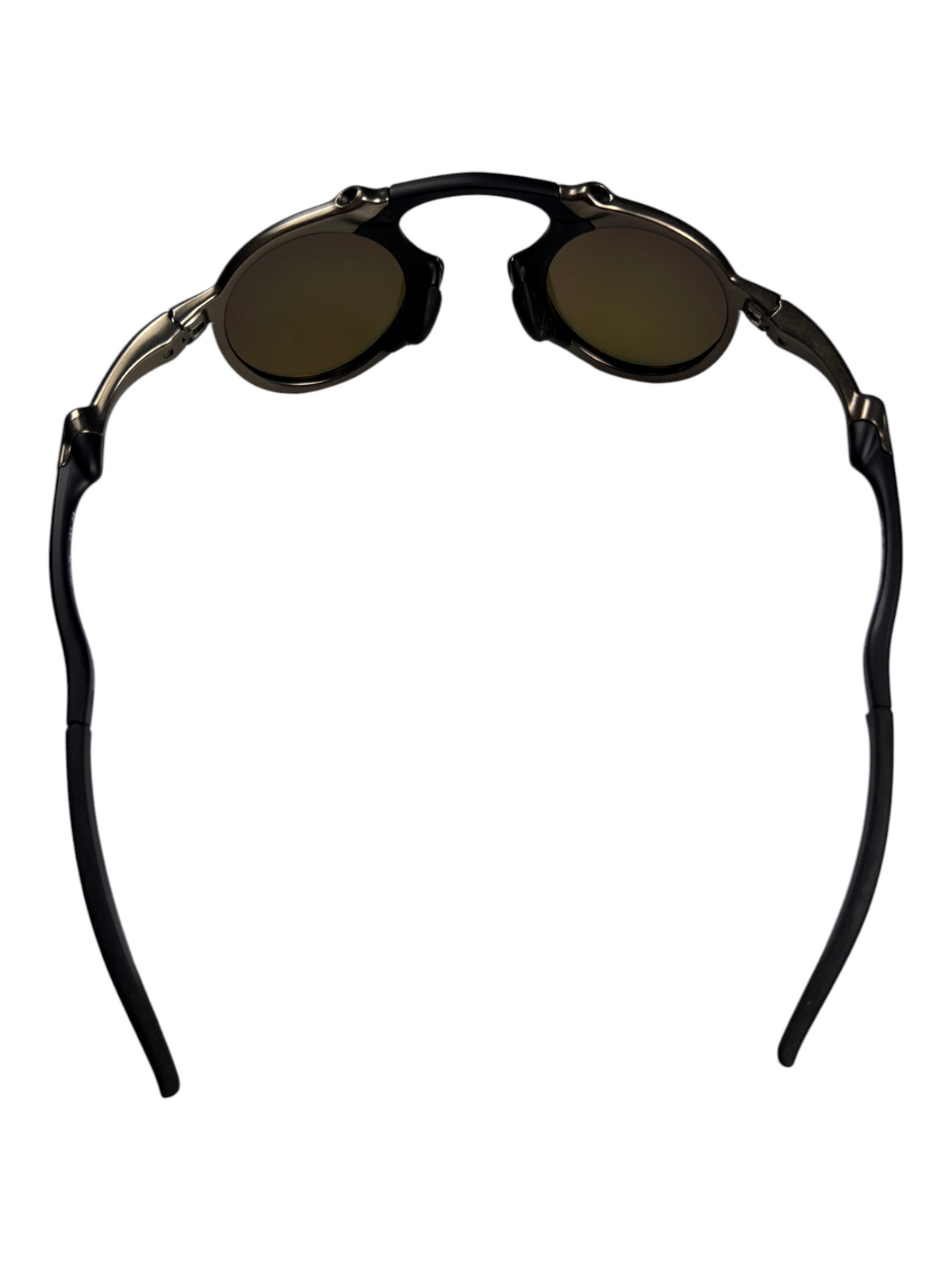 Oakley Madman seen from behind, both round lenses and open temples