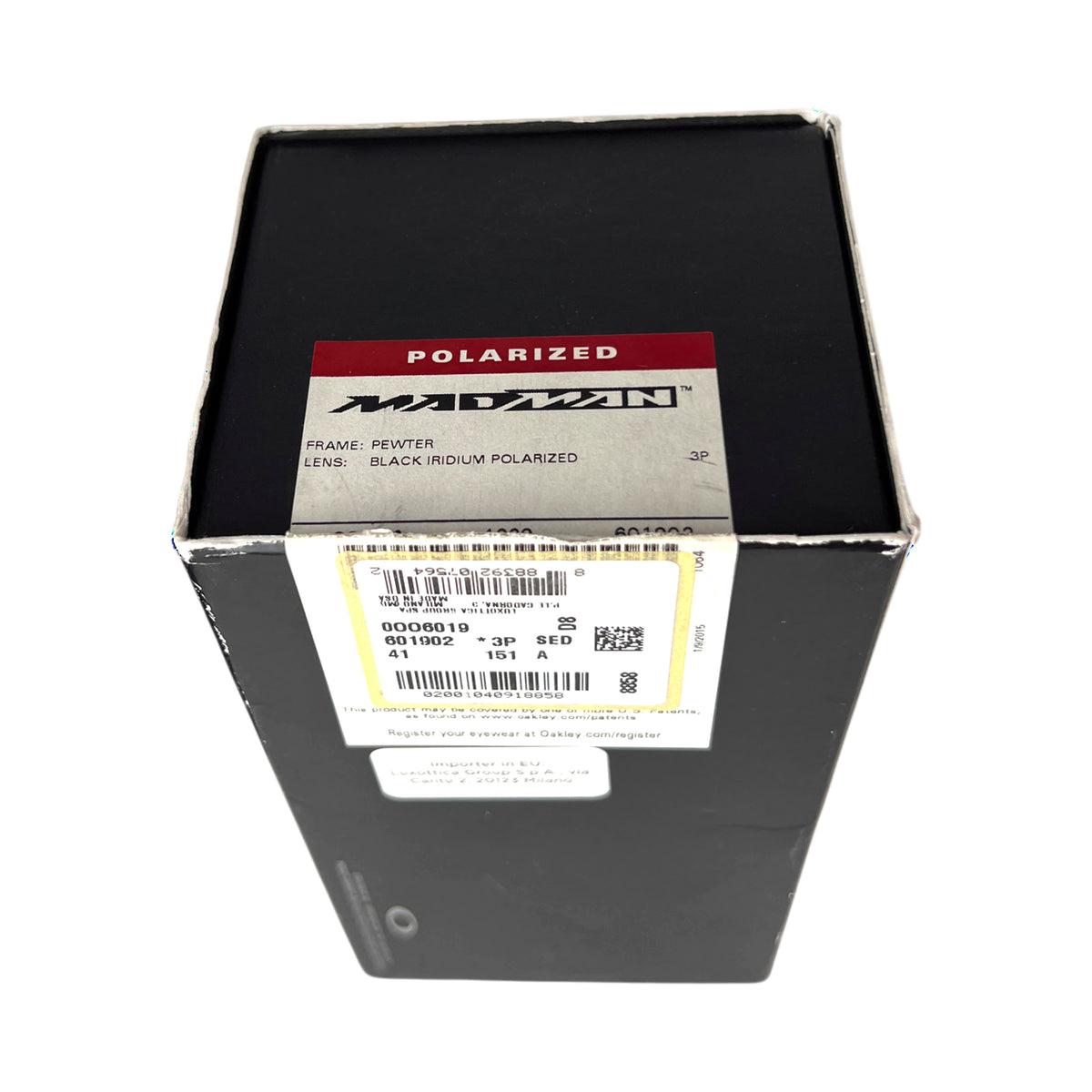 Original Oakley Madman box with its POLARIZED label