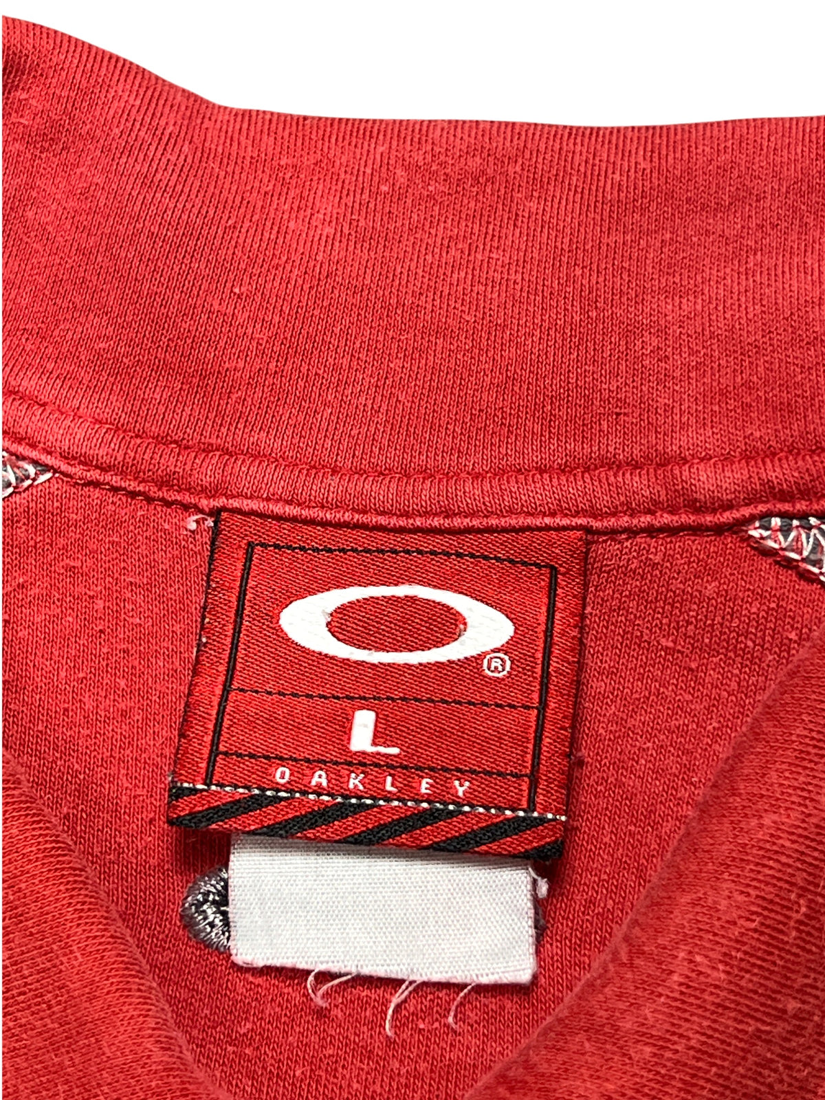 Oakley polo vintage 2000s, red and grey raglan, size L