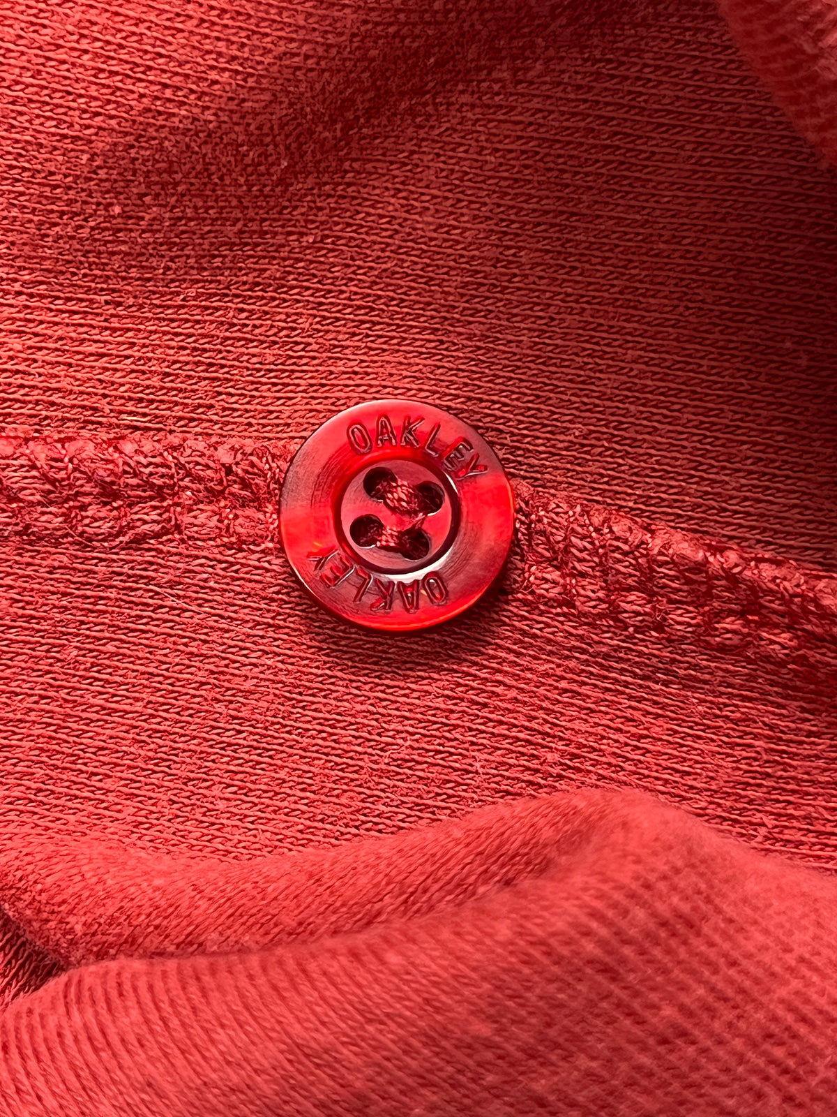 Oakley polo vintage 2000s, red and grey raglan, size L