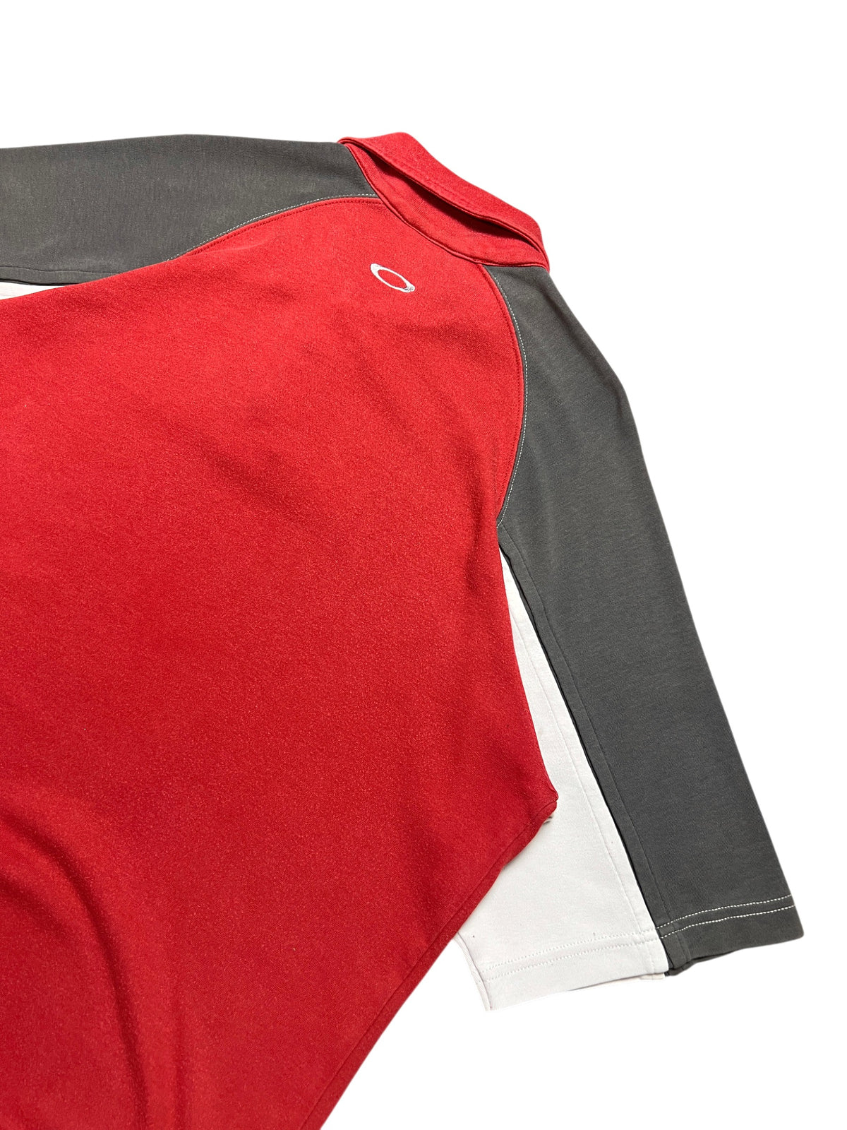 Oakley polo vintage 2000s, red and grey raglan, size L