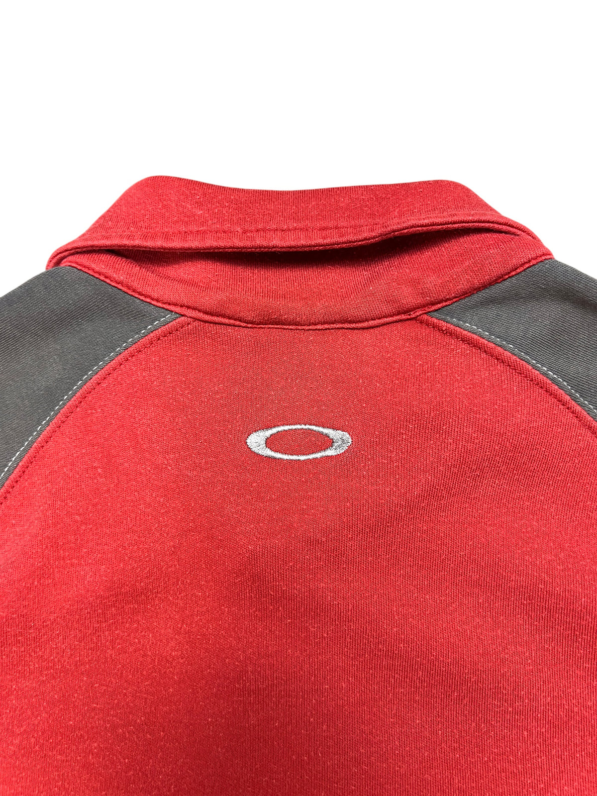 Oakley polo vintage 2000s, red and grey raglan, size L