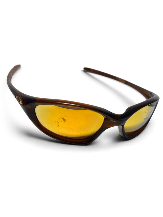 Oakley XX Twenty vintage sunglasses, rootbeer frame, amber mirror lenses