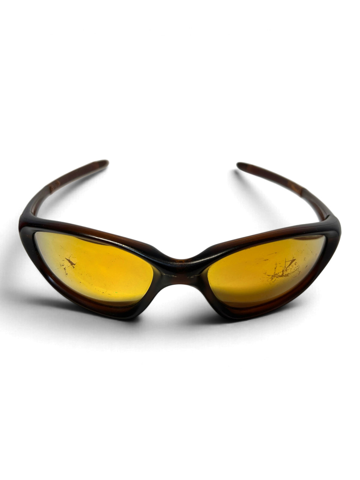 Oakley XX Twenty Vintage Sunglasses Rootbeer Amber Mirror Lenses Made in USA