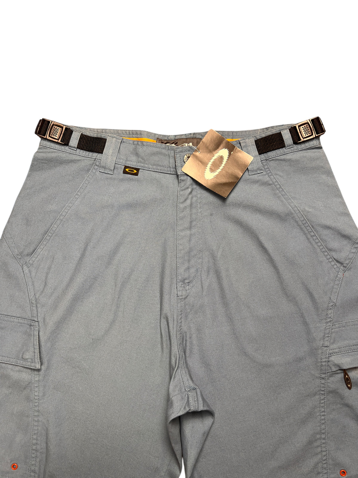Oakley Vintage 2000s Cargo Shorts Blue Smoke Men's Short 5.0 New with Tags 34
