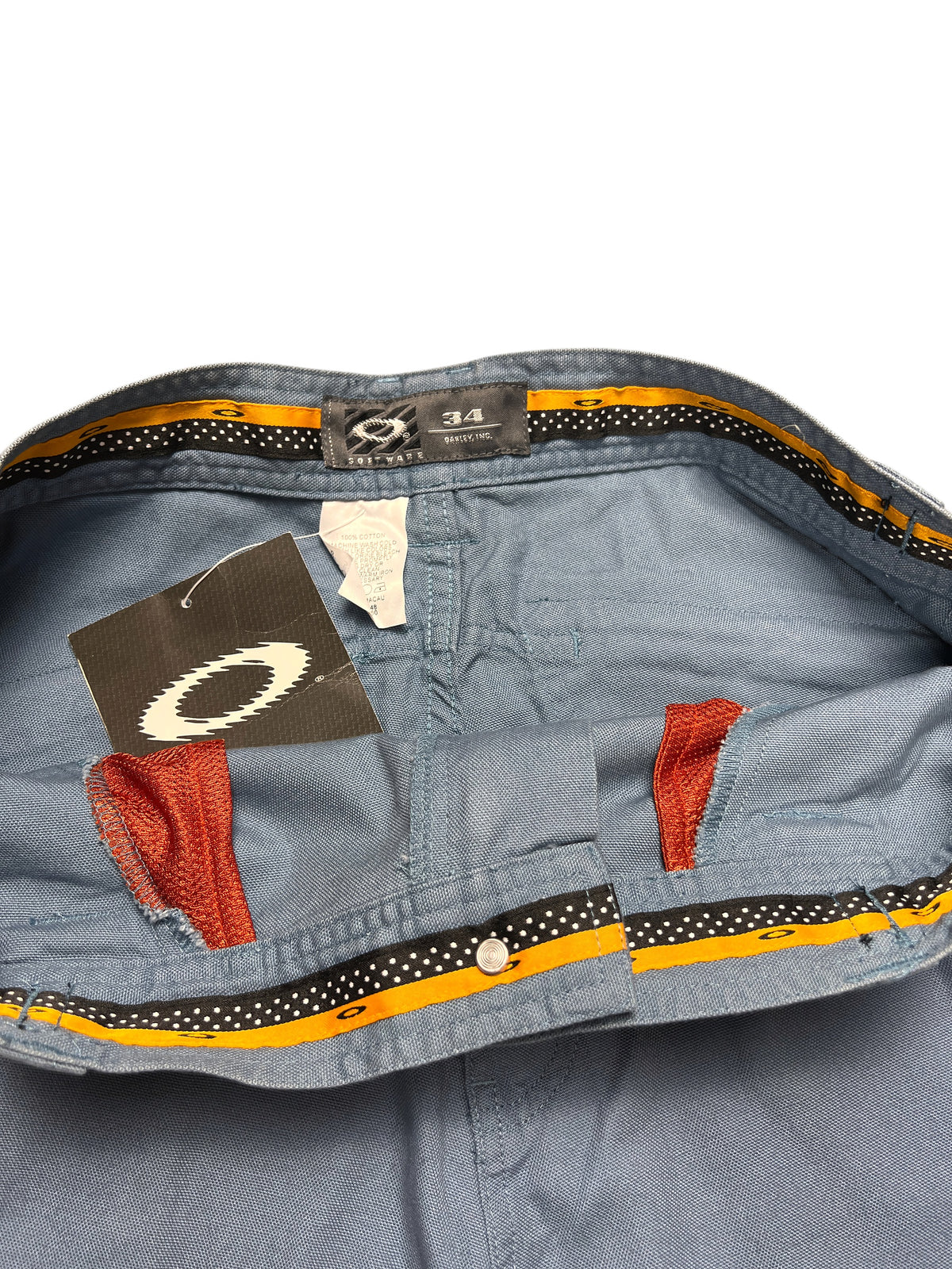 Oakley Vintage 2000s Cargo Shorts Blue Smoke Men's Short 5.0 New with Tags 34