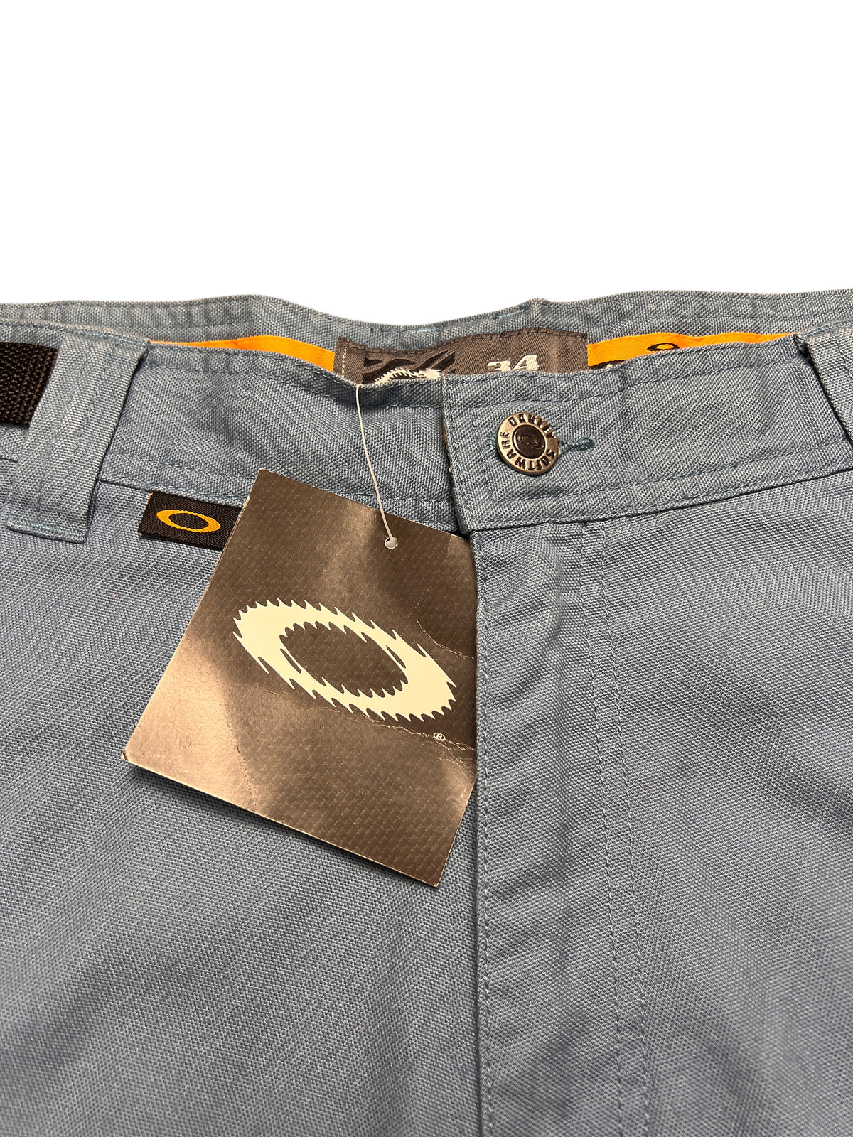Oakley Vintage 2000s Cargo Shorts Blue Smoke Men's Short 5.0 New with Tags 34