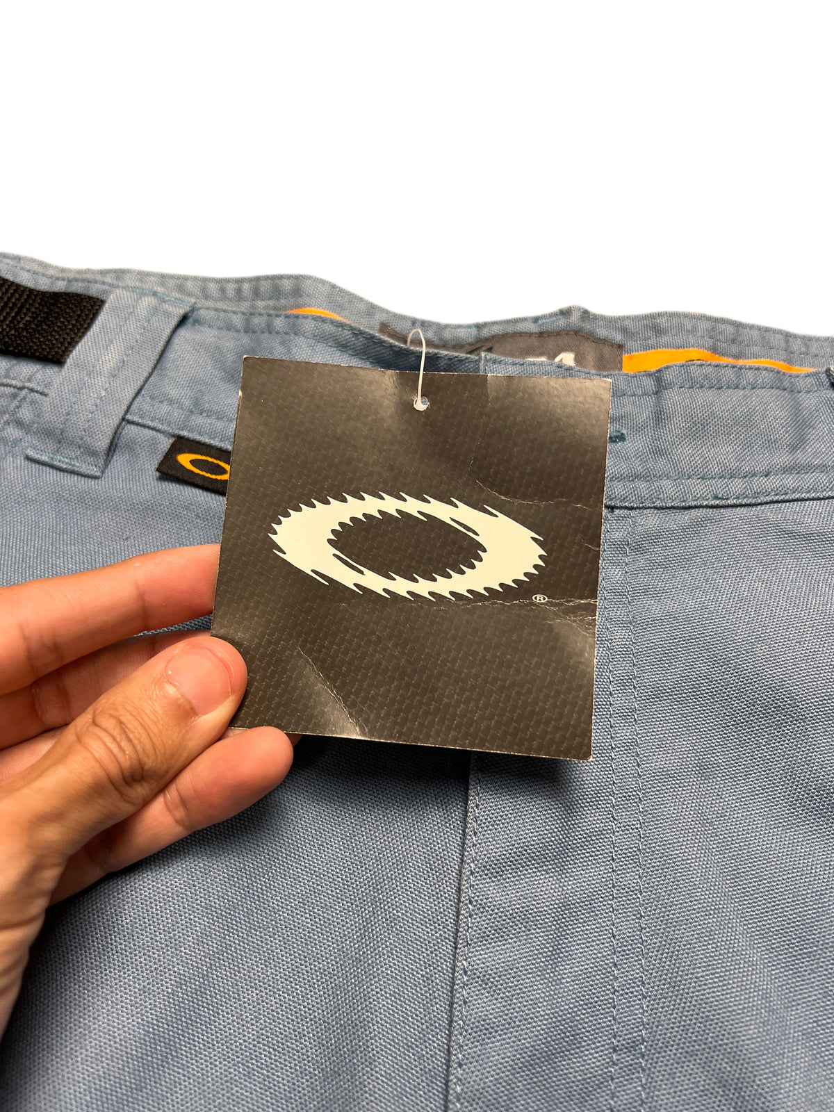 Oakley Vintage 2000s Cargo Shorts Blue Smoke Men's Short 5.0 New with Tags 34