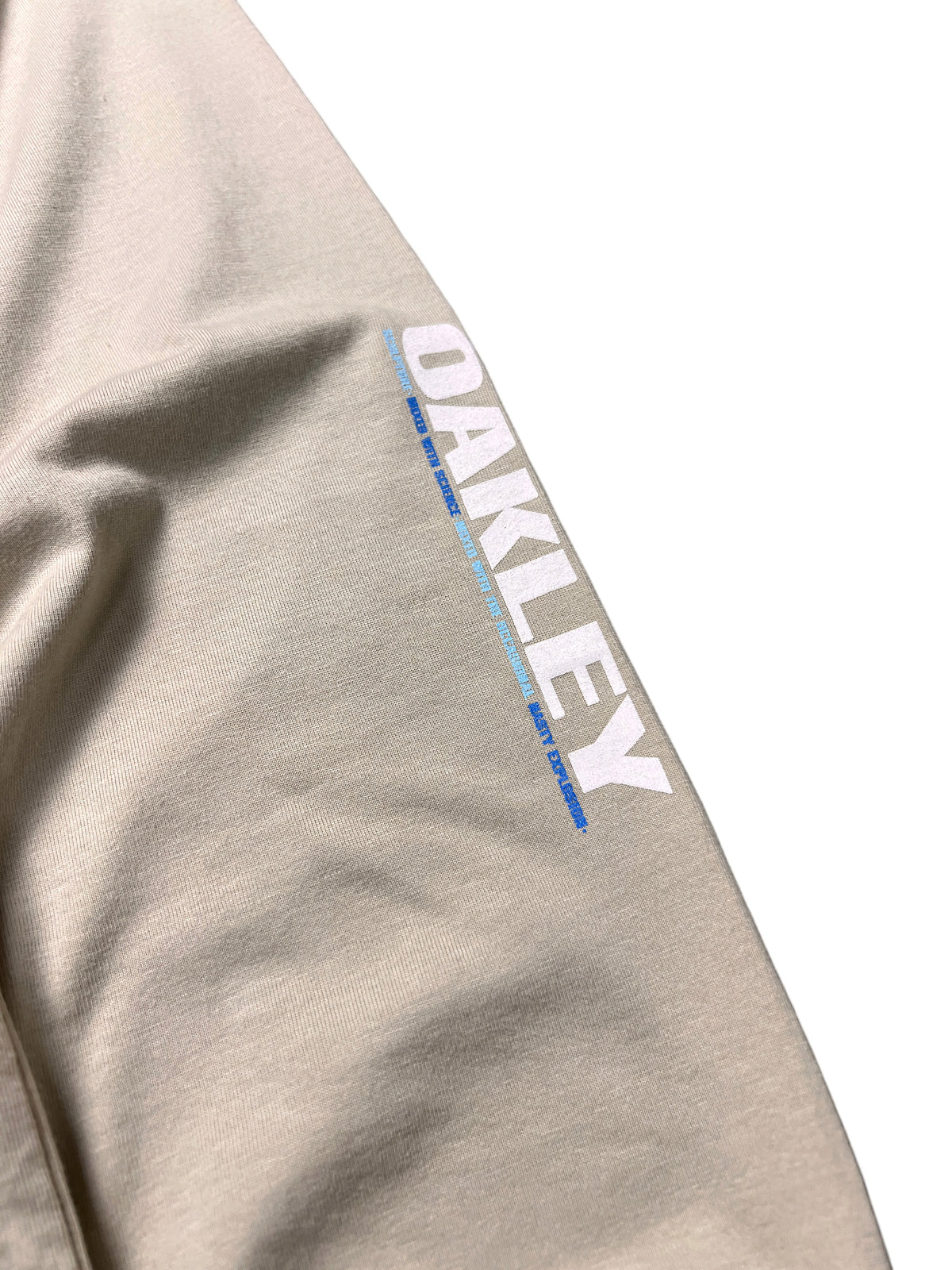 Oakley Vintage 2000s Fingerprint Long Sleeve T-Shirt Sand New with Tags XL