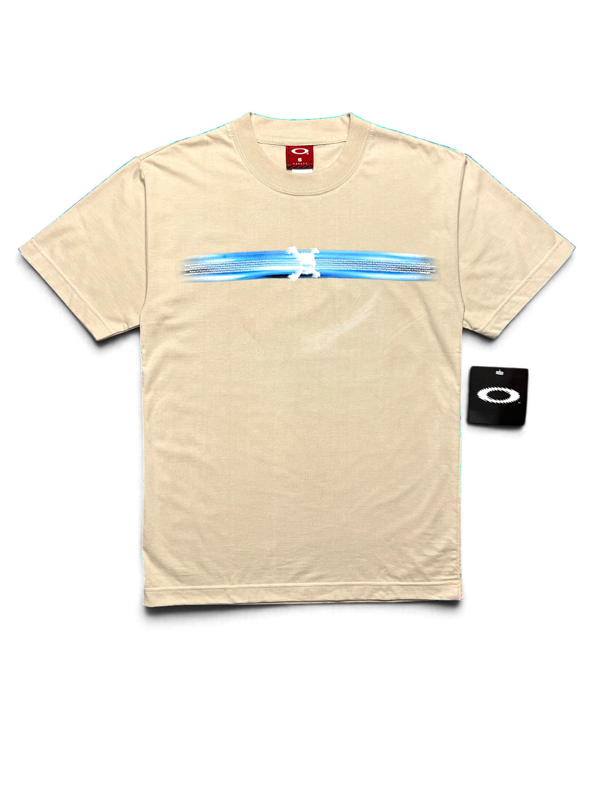 Oakley vintage 2000s Water Skull t-shirt, sand, new with tags, size S