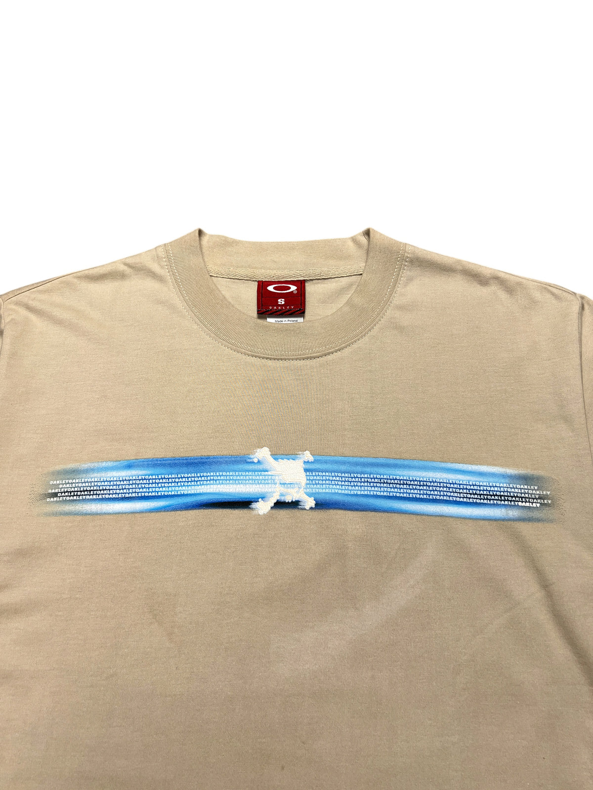 Oakley Vintage 2000s Water Skull T-Shirt Sand New with Tags S