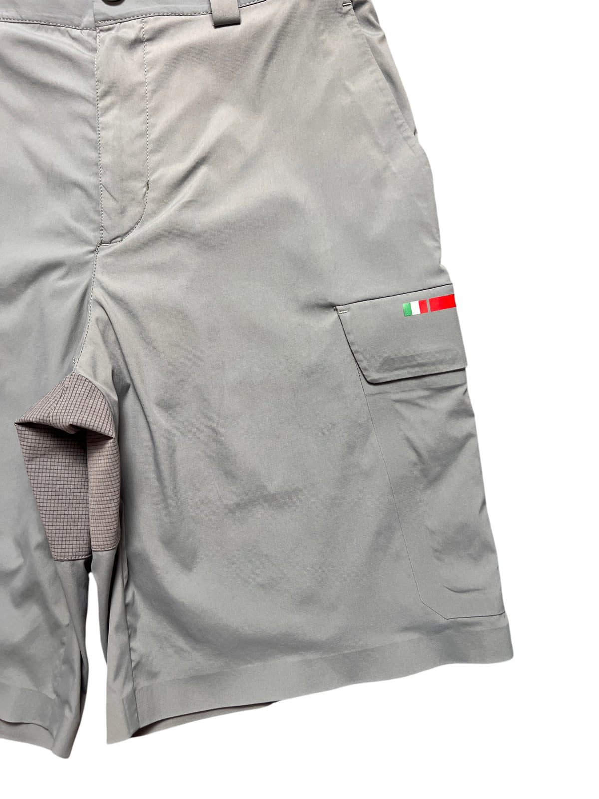 Prada Linea Rossa Luna Rossa Pirelli cargo shorts, grey, size 50