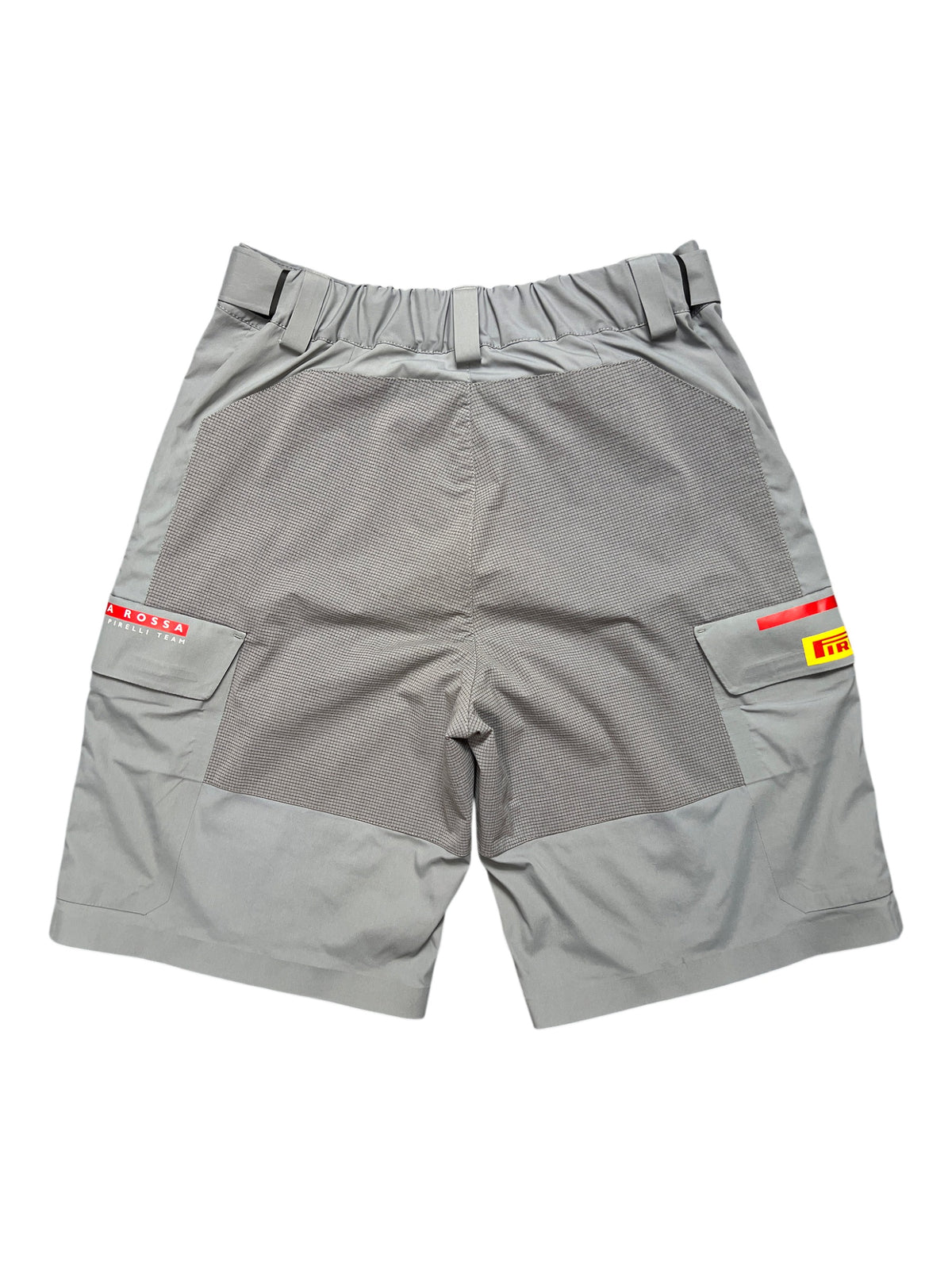 Prada Linea Rossa Luna Rossa Pirelli cargo shorts, grey, size 50