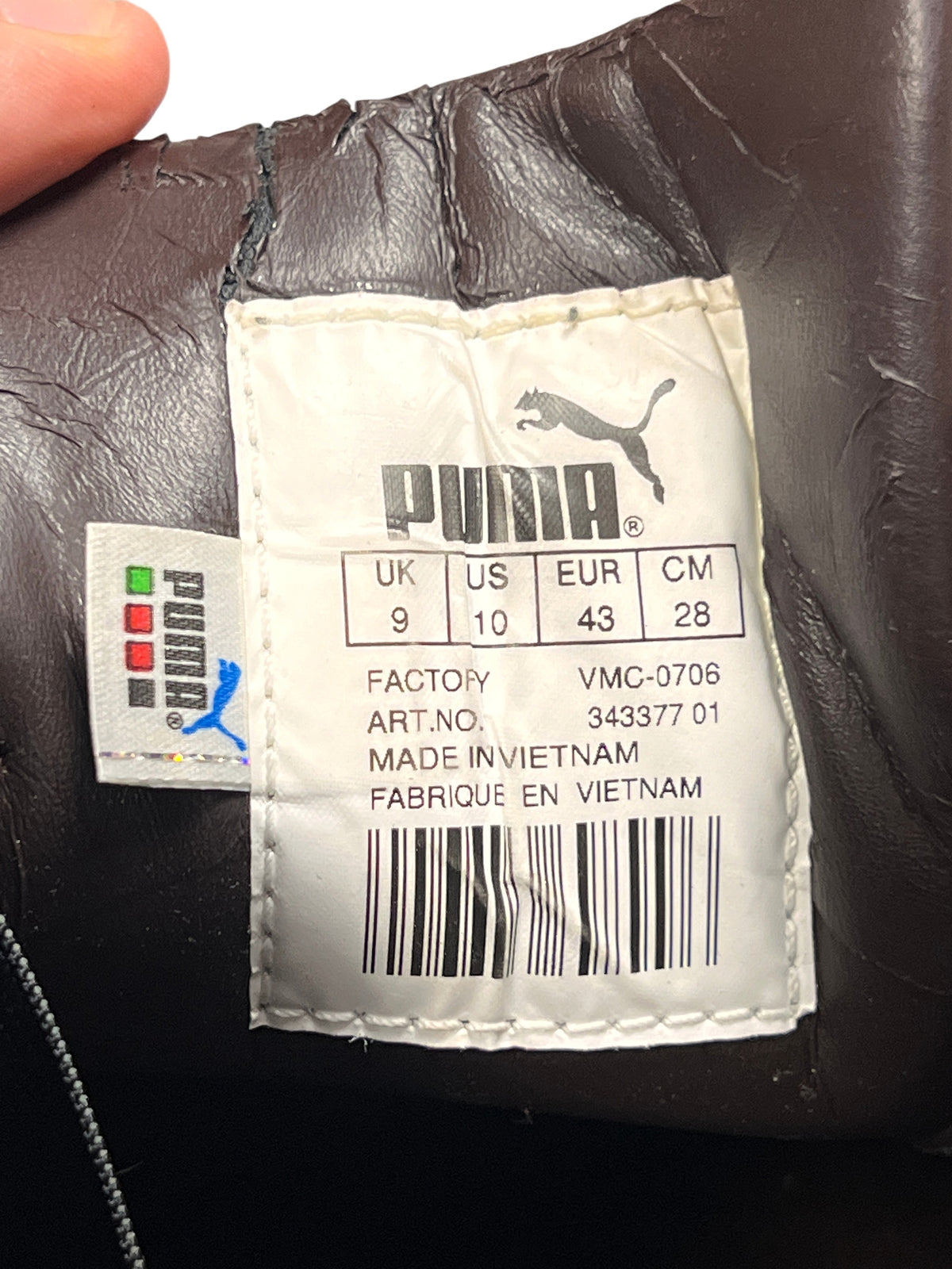 Puma Mostro brown leather, vintage 2006, EU 43
