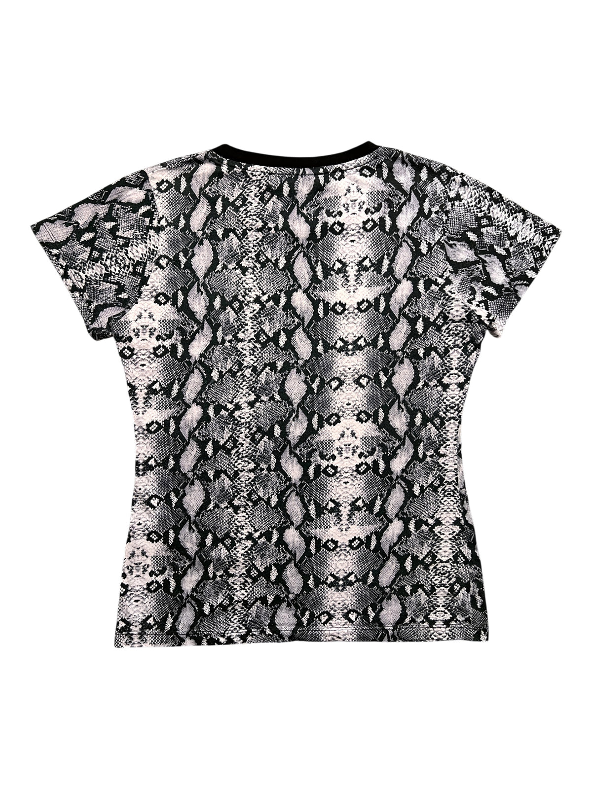 Roberto Cavalli Python Print Logo T-Shirt Women's XS