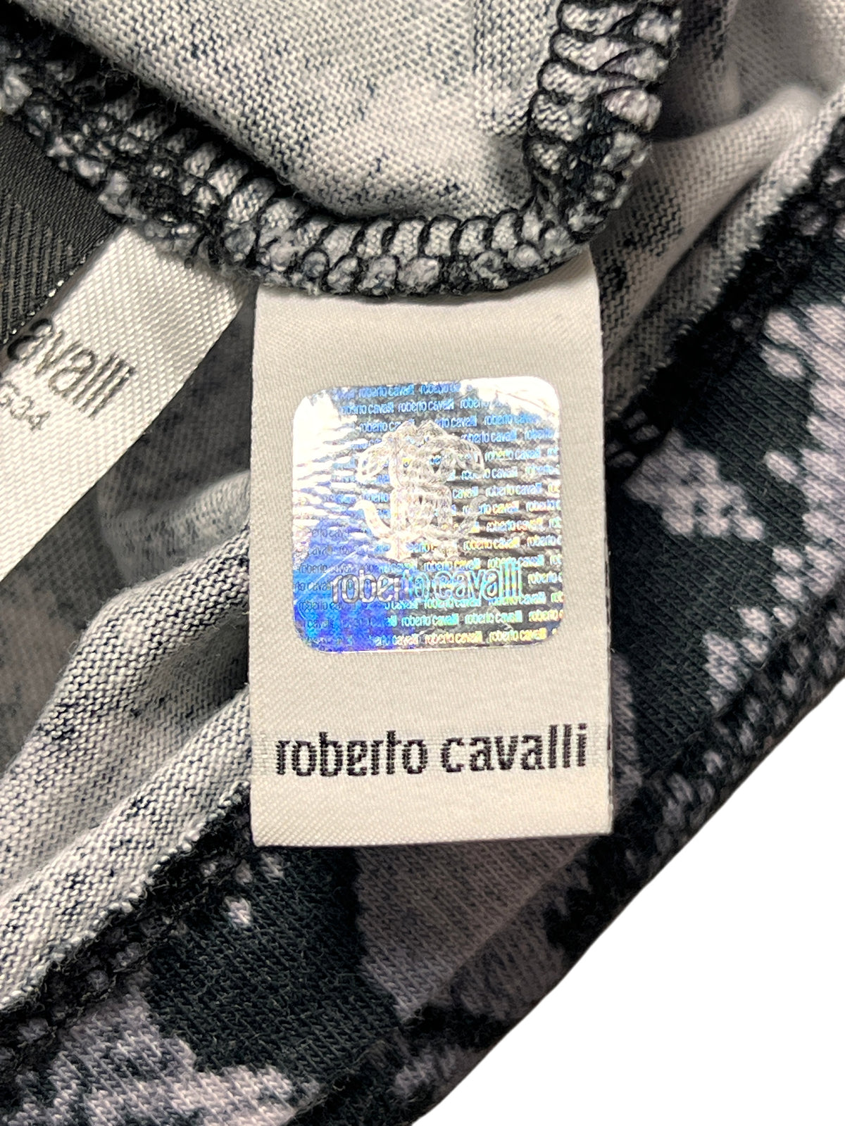 Roberto Cavalli Python Print Logo T-Shirt Women's XS