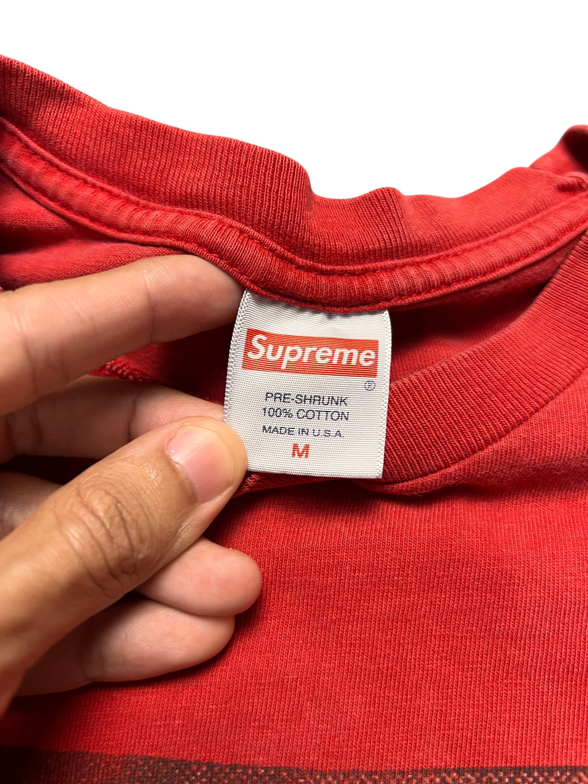 Supreme Chart Tee SS18 Red M