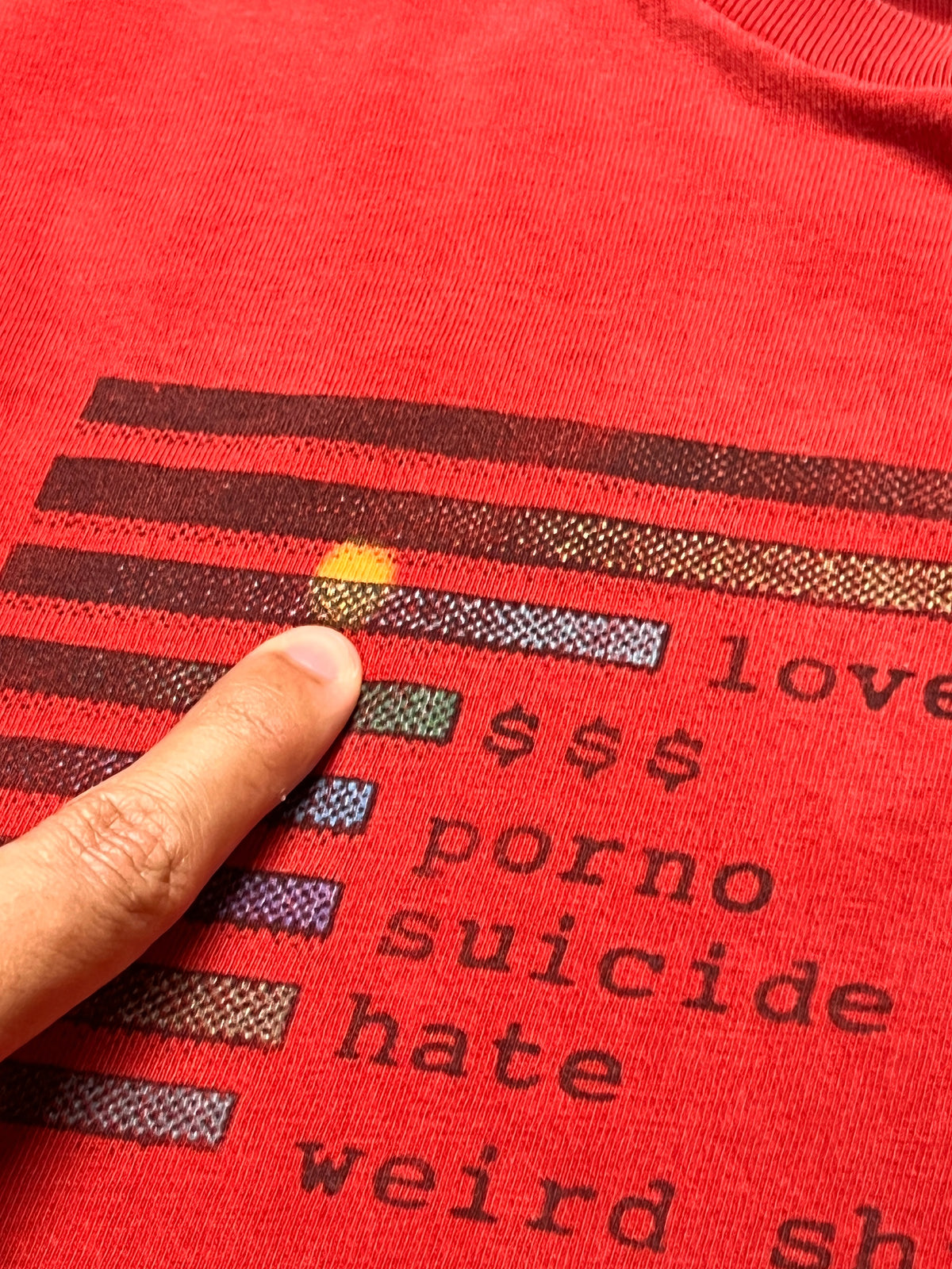 Supreme Chart Tee SS18 Red M