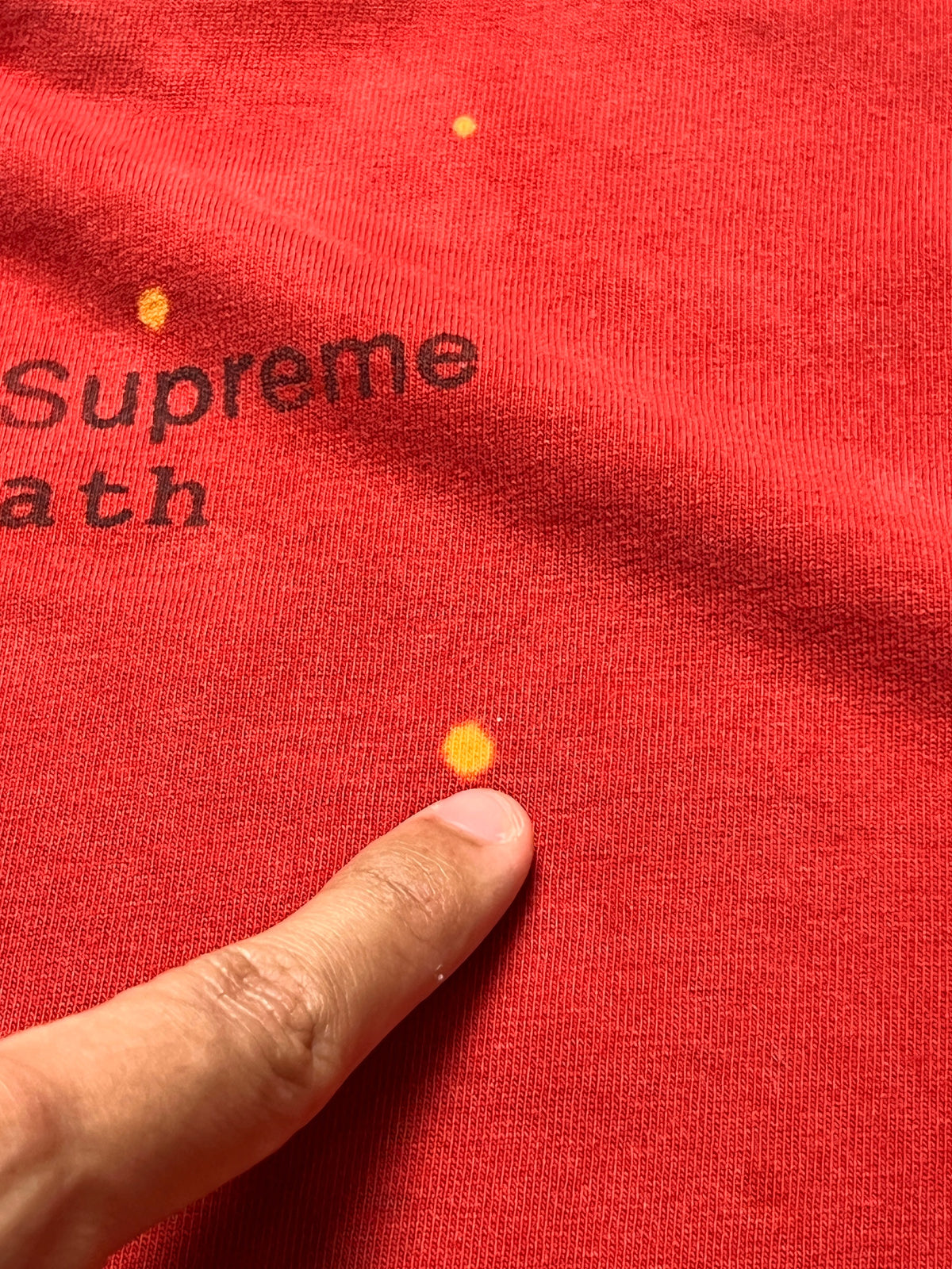 Supreme Chart Tee SS18 Red M