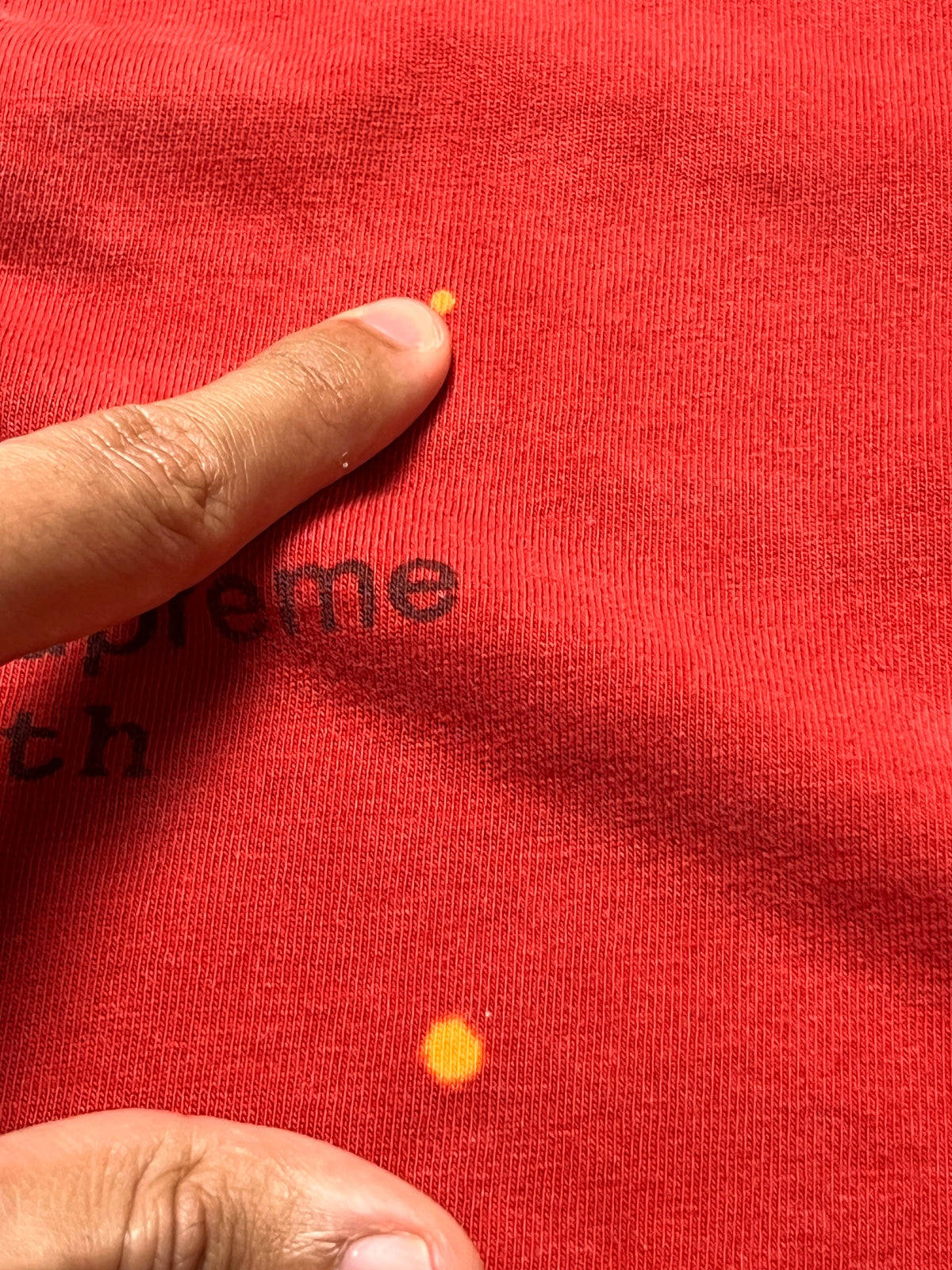 Supreme Chart Tee SS18 Red M